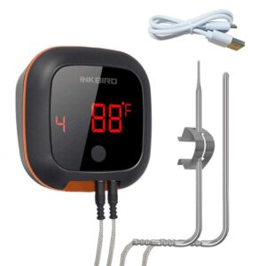 Inkbird Bluetooth Grill BBQ Meat Thermometer with Dual Probes Digital Wireless Grill Thermometer