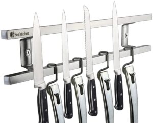 Eco Kitchen 12” Stainless Steel Magnetic Knife Holder