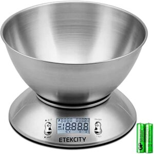 Etekcity Food Scale with Bowl, Timer, and Temperature Sensor,
