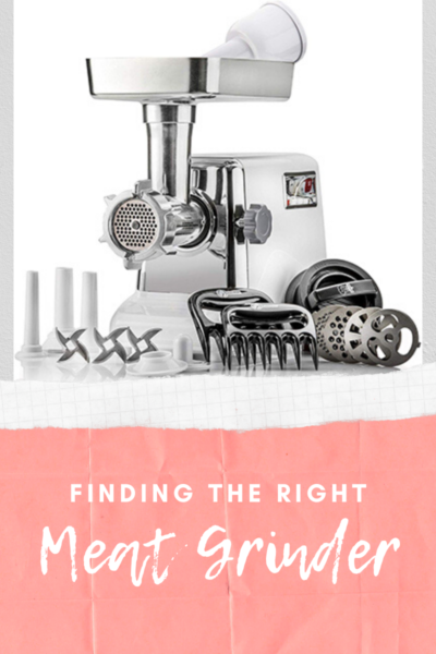 Finding the right meat grinder
