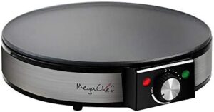 MegaChef Round Stainless Steel Crepe Maker