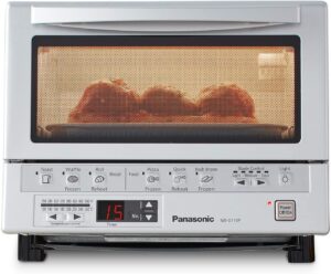 Panasonic Toaster Oven FlashXpress with Double Infrared Heating and Removable 9-Inch Inner Baking Tray